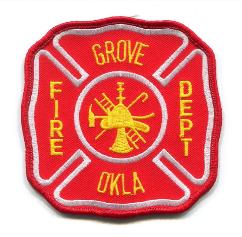 Grove Fire Department Patch Oklahoma OK