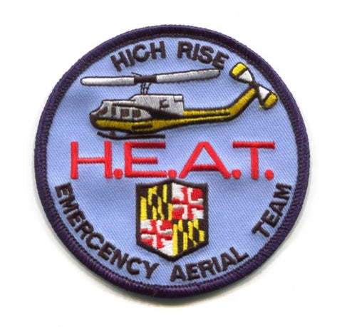 Maryland High Rise Emergency Aerial Team Fire Department Patch Maryland MD