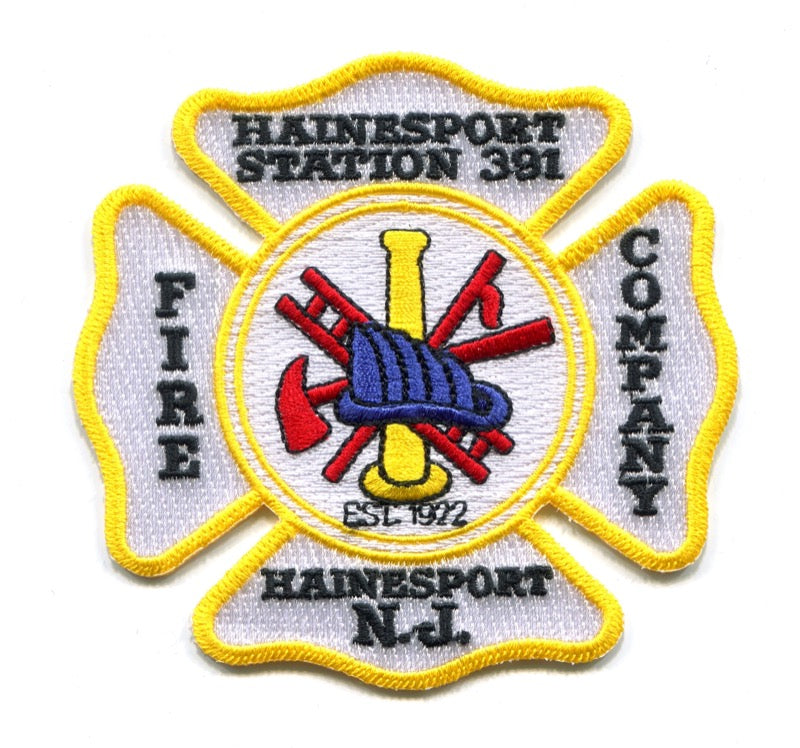Hainesport Fire Company Station 391 Patch New Jersey NJ