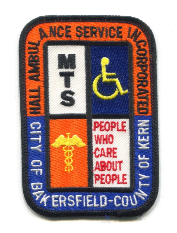 Hall Ambulance Service Incorporated MTS EMS Patch California CA