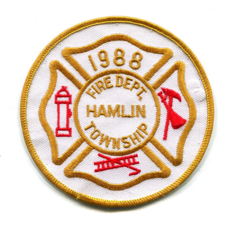 Hamlin Township Fire Department Patch Michigan MI
