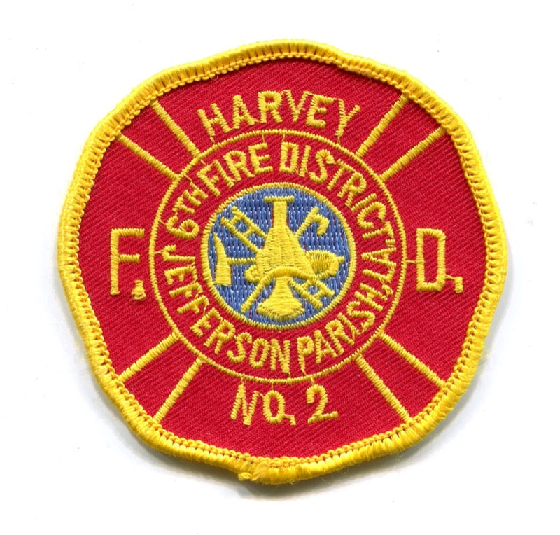 Harvey Fire Department Number 2 6th District Jefferson Parish Patch Louisiana LA