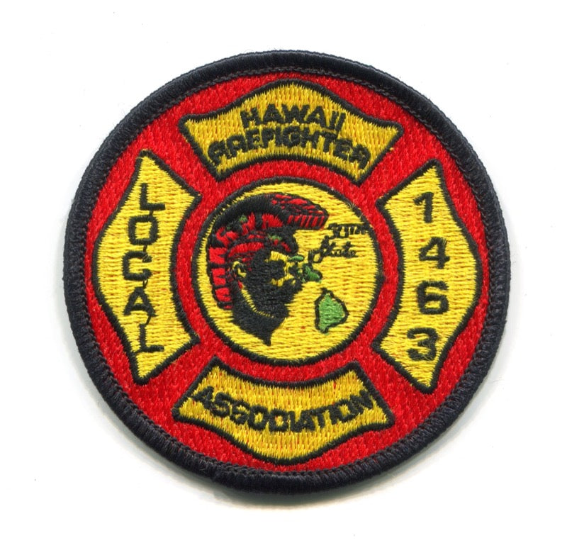 Hawaii Fire Fighters Association IAFF Local 1463 Patch Hawaii HI