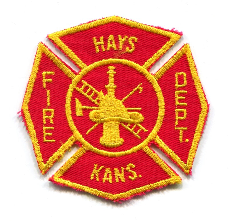 Hays Fire Department Patch Kansas KS