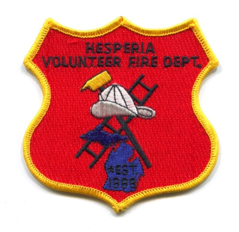 Hesperia Volunteer Fire Department Patch Michigan MI
