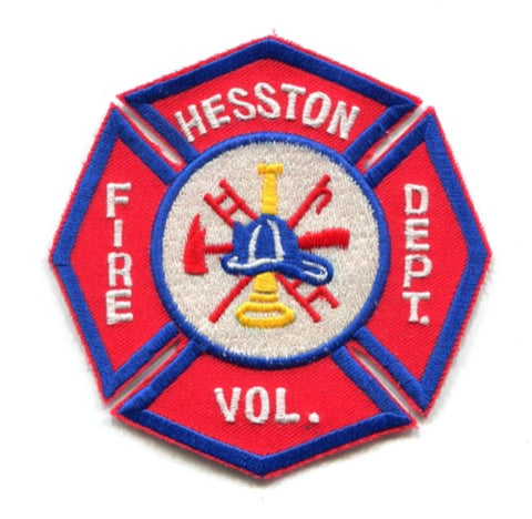 Hesston Volunteer Fire Department Patch Kansas KS