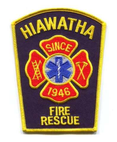 Hiawatha Fire Rescue Department Patch Iowa IA