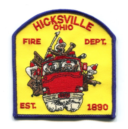 Hicksville Fire Department Patch Ohio OH