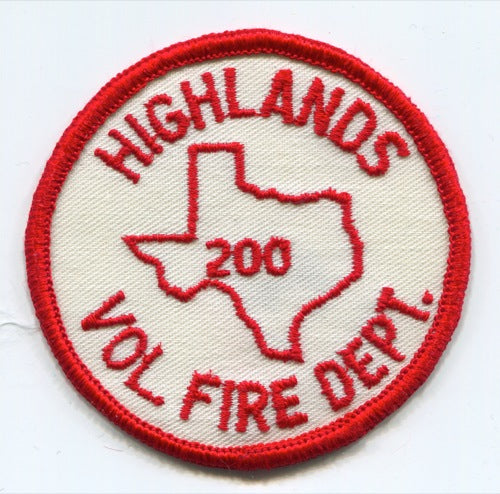 Highlands Volunteer Fire Department 200 Patch Texas TX