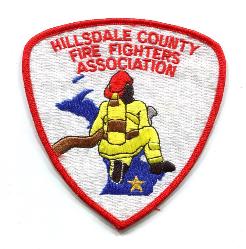 Hillsdale County Fire Fighters Association Patch Michigan MI