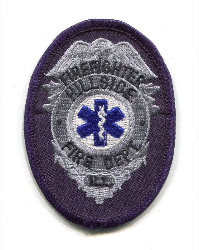 Hillside Fire Department Firefighter EMS Patch Illinois IL