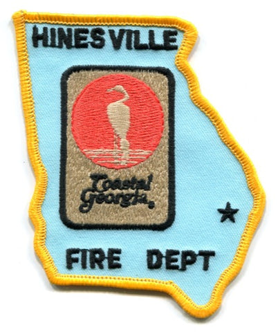 Hinesville Fire Department Patch Georgia GA