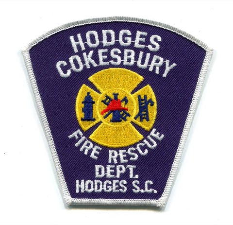 Hodges Cokesbury Fire Rescue Department Patch South Carolina SC