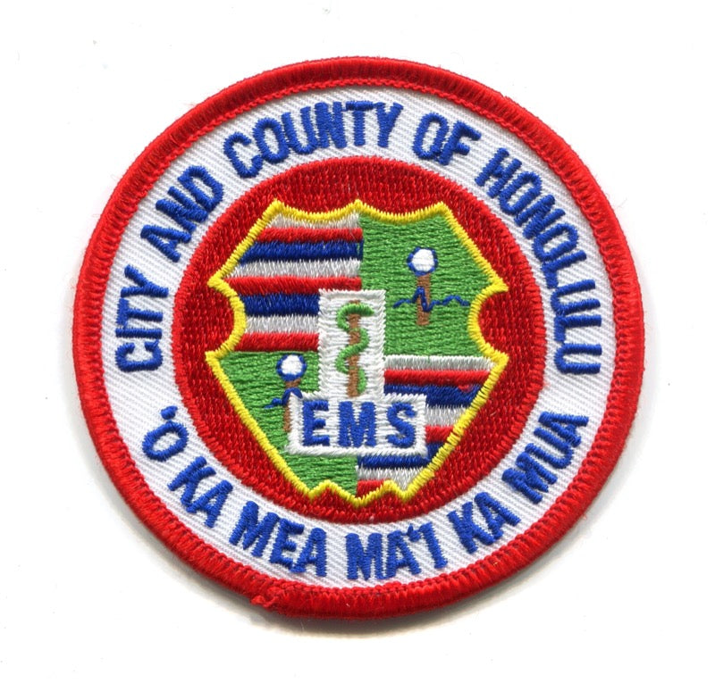 Honolulu Emergency Medical Services EMS Patch Hawaii HI
