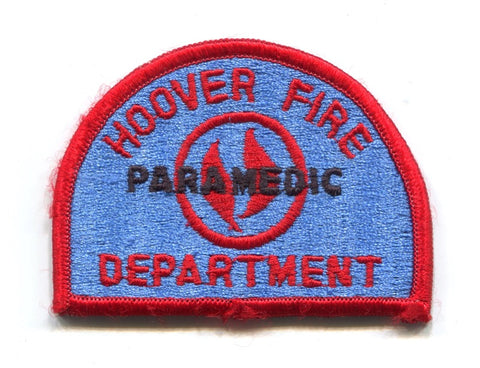 Hoover Fire Department Paramedic EMS Patch Alabama AL