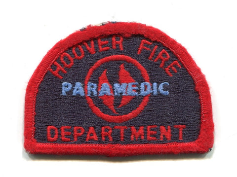 Hoover Fire Department Paramedic EMS Patch Alabama AL