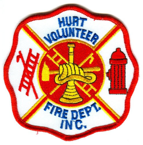 Hurt Volunteer Fire Department Inc Patch Virginia VA