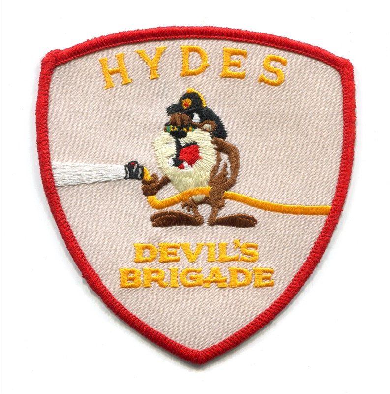 Hydes Fire Department Devils Brigade Patch Unknown State