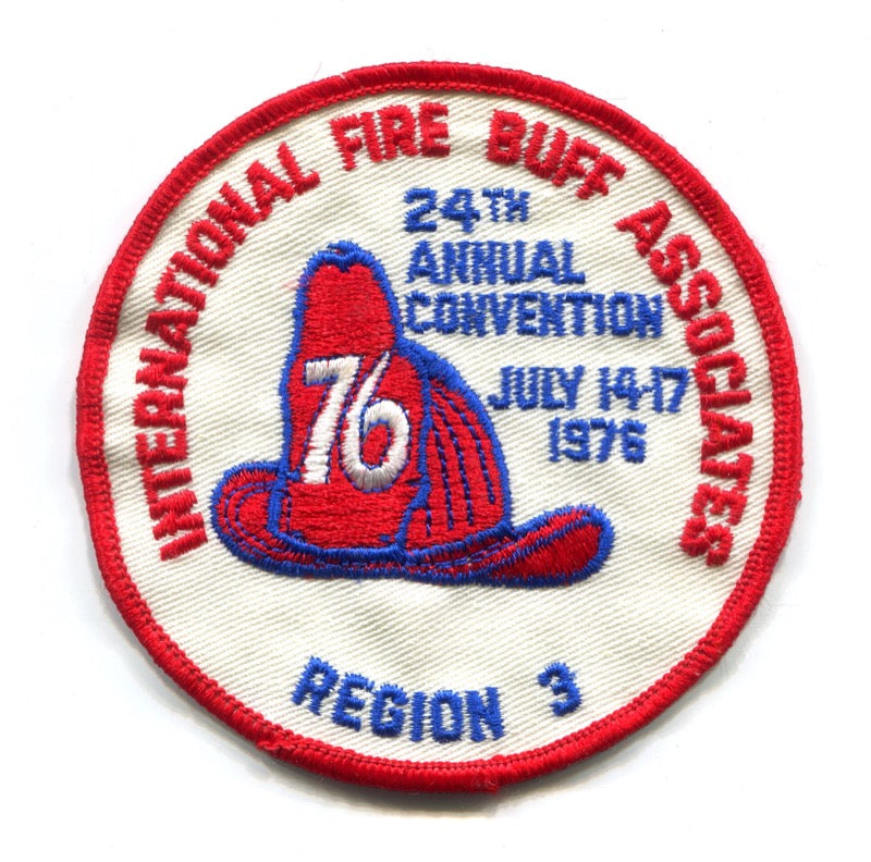 International Fire Buff Associates IFBA 1976 Convention Region 3 Patch Maryland MD