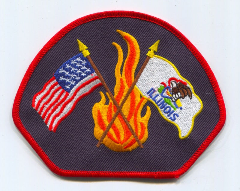 Illinois Fire Department Patch Illinois IL