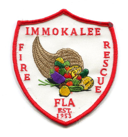 Immokalee Fire Rescue Department Patch Florida FL