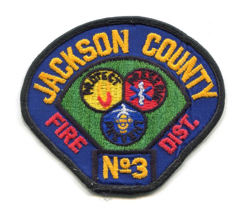 Jackson County Fire District Number 3 Patch Oregon OR