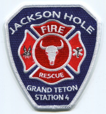Jackson Hole Fire Rescue Department Grand Teton Station 4 Patch Wyoming WY