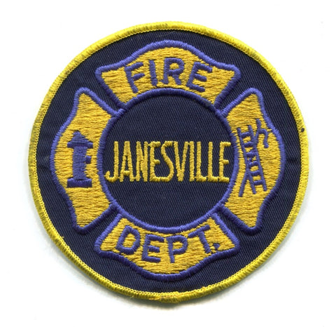 Janesville Fire Department Patch Wisconsin WI