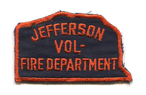 Jefferson Volunteer Fire Department Patch Unknown State