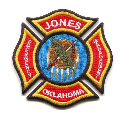 Jones Fire Department Emergency Management Patch Oklahoma OK