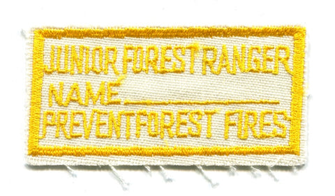 Junior Forest Ranger Name Tag Prevent Forest Fires Patch No State Affiliation