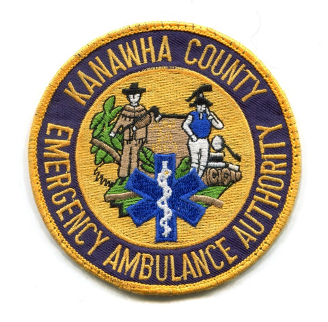 Kanawha County Emergency Ambulance Authority EMS Patch West Virginia WV v2 USED