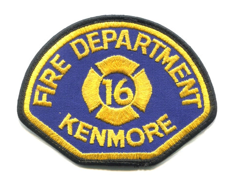 Kenmore Fire Department King County District 16 Patch Washington WA
