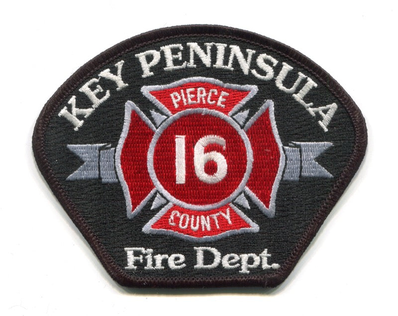 Key Peninsula Fire Department Pierce County District 16 Patch Washington WA