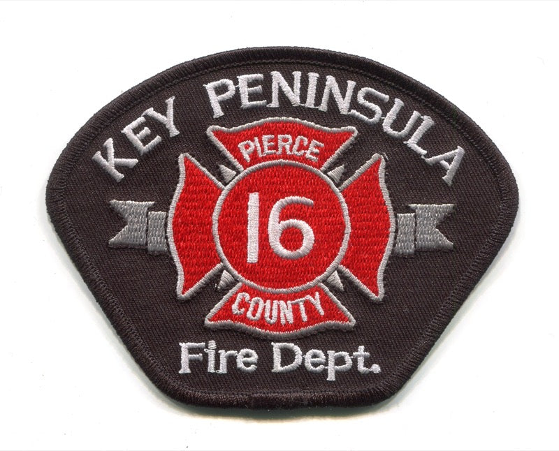 Key Peninsula Fire Department Pierce County District 16 Patch Washington WA