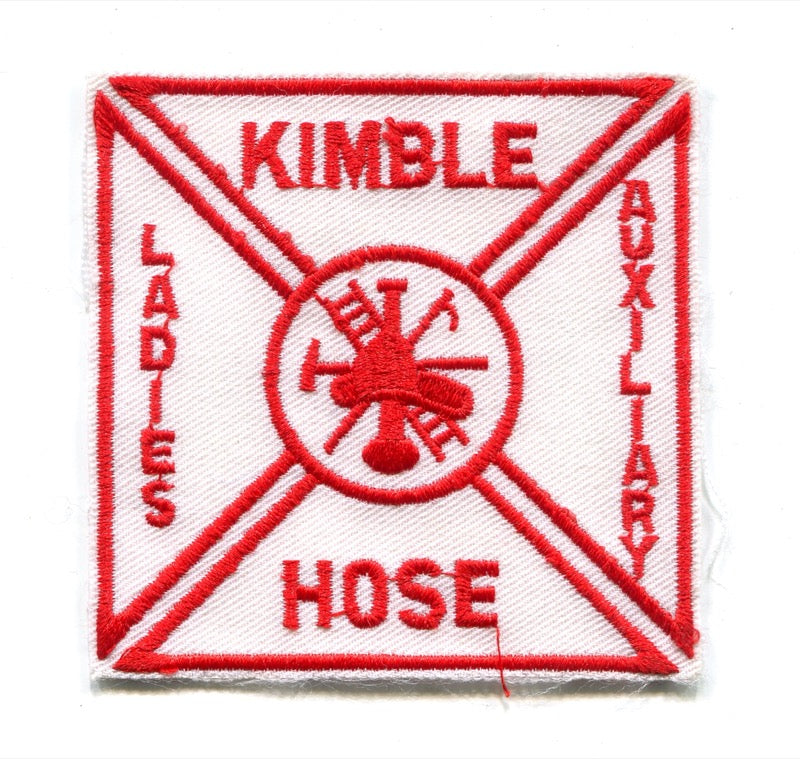 Kimble Hose Fire Department Ladies Auxiliary Patch New York NY