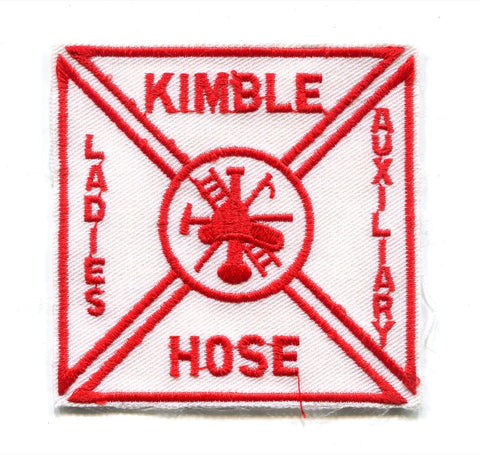 Kimble Hose Fire Department Ladies Auxiliary Patch New York NY