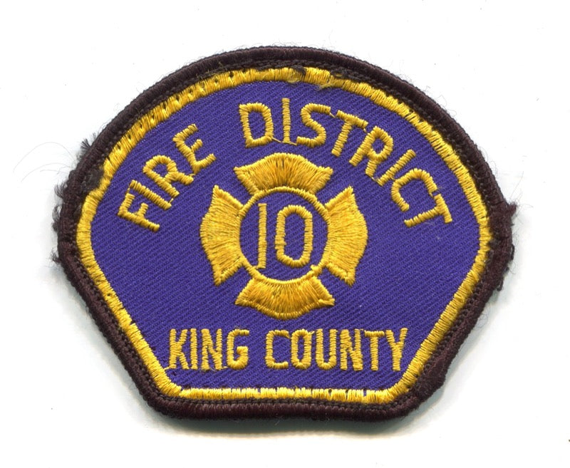 King County Fire District 10 Patch Washington WA