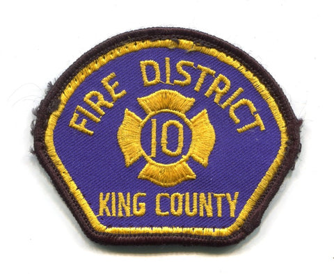 King County Fire District 10 Patch Washington WA