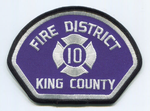 King County Fire District 10 Patch Washington WA