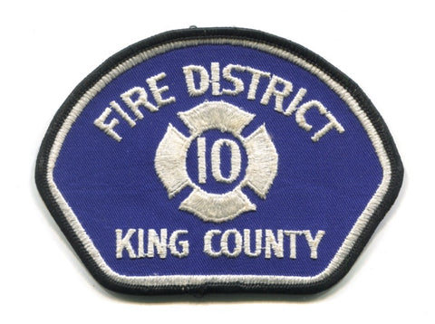 King County Fire District 10 Patch Washington WA