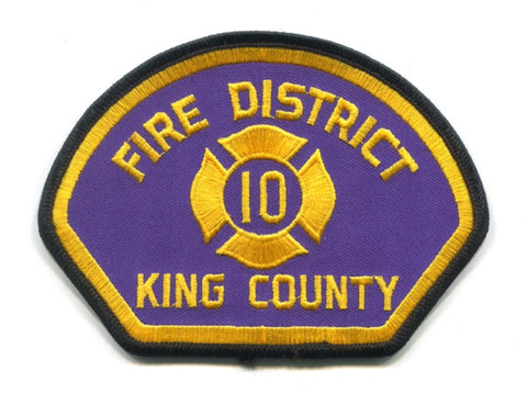 King County Fire District 10 Patch Washington WA