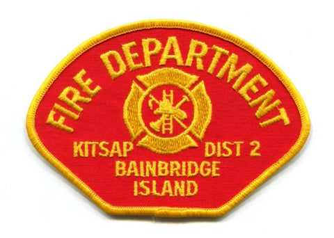 Kitsap County Fire District 2 Bainbridge Island Fire Department Patch Washington WA