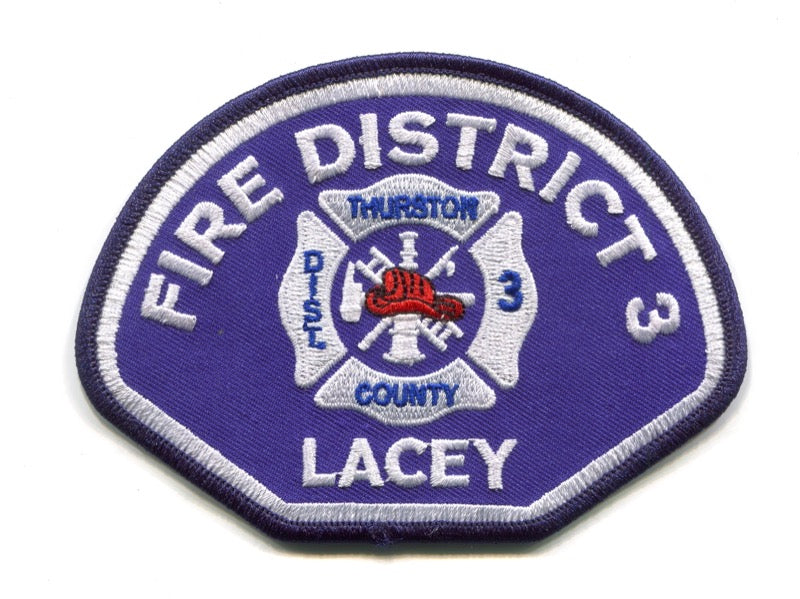 Lacey Fire Department Thurston County District 3 Patch Washington WA