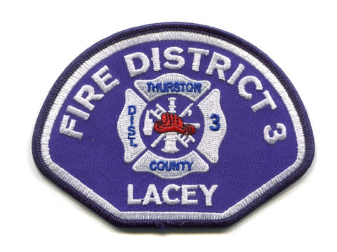 Lacey Fire Department Thurston County District 3 Patch Washington WA
