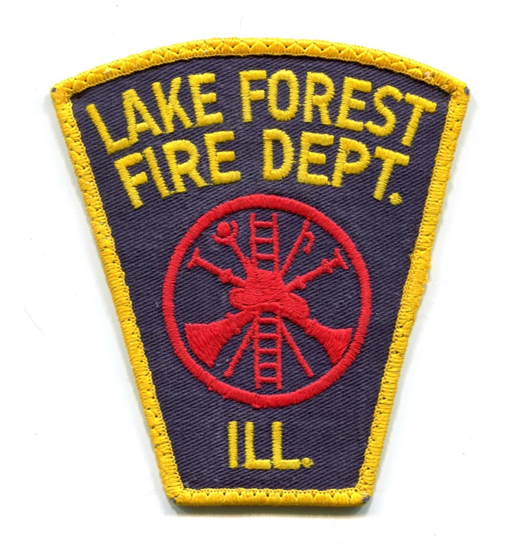 Lake Forest Fire Department Patch Illinois IL v2 USED