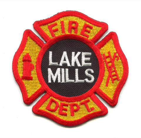 Lake Mills Fire Department Patch Wisconsin WI