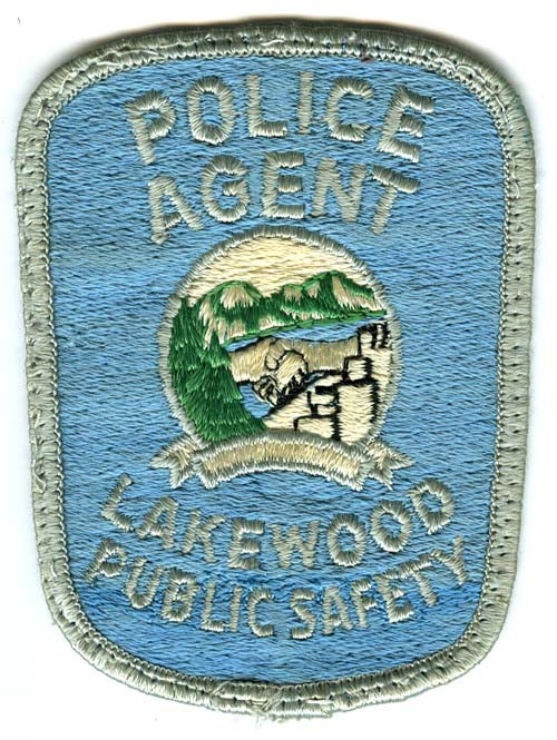 Lakewood Police Department Agent Public Safety Patch Colorado CO