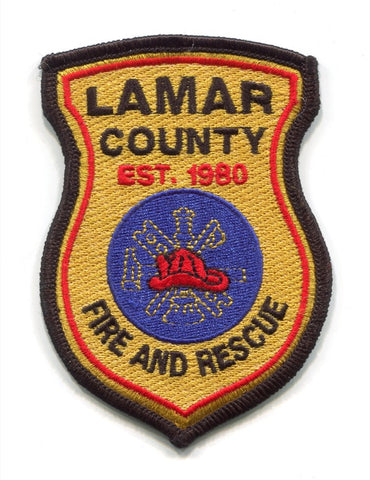 Lamar County Fire and Rescue Department Patch Georgia GA