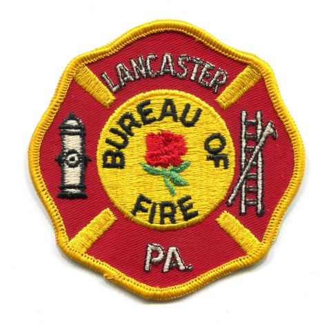 Lancaster Bureau of Fire Department Patch Pennsylvania PA